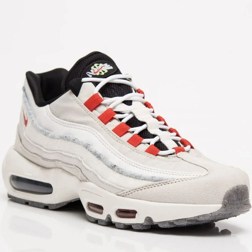 Nike Air Max 95 SE ( Light Bone/Habanero Red). Brand New. Mens Size: 9.5 - 12. - Picture 1 of 10